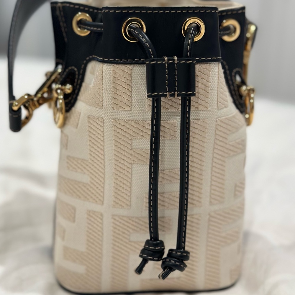 Fendi Canvas Mon Tresor Bag